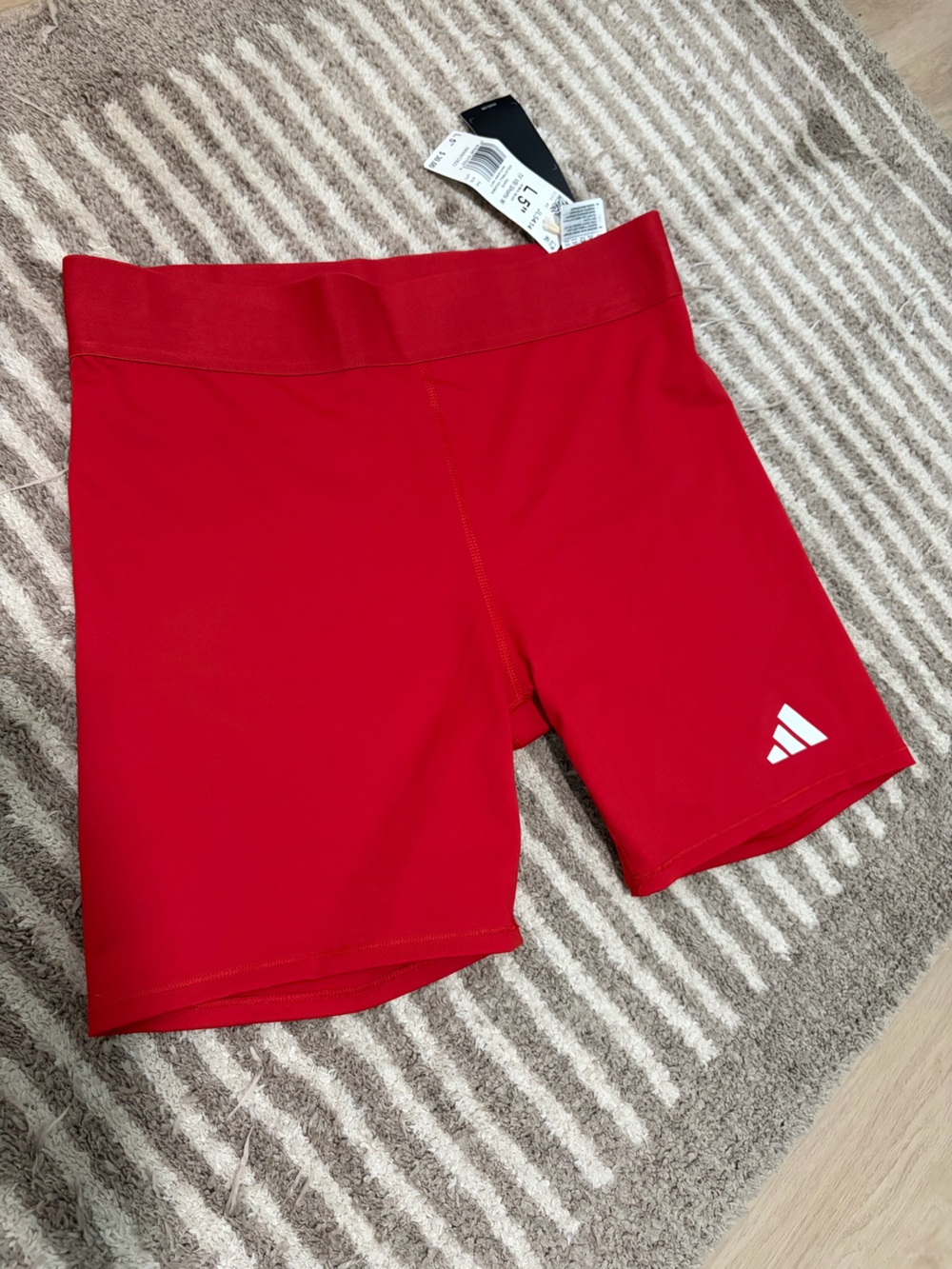 adidas Cherry Red Athletic Bike Shorts